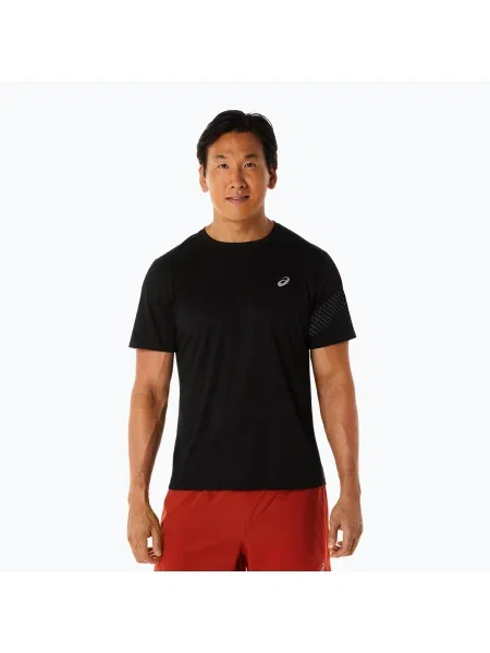 Tricou de alergat pentru bărbați ASICS Icon performance black/carrier grey negru