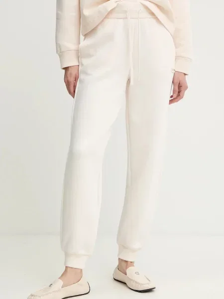 Armani Exchange pantaloni de trening uni bej