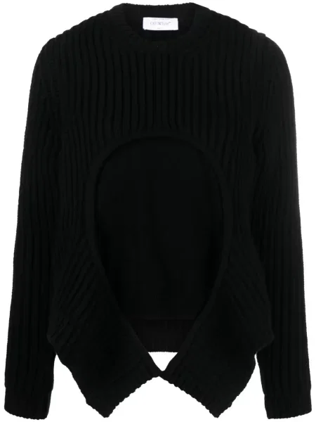 Pulover Off-white alb
