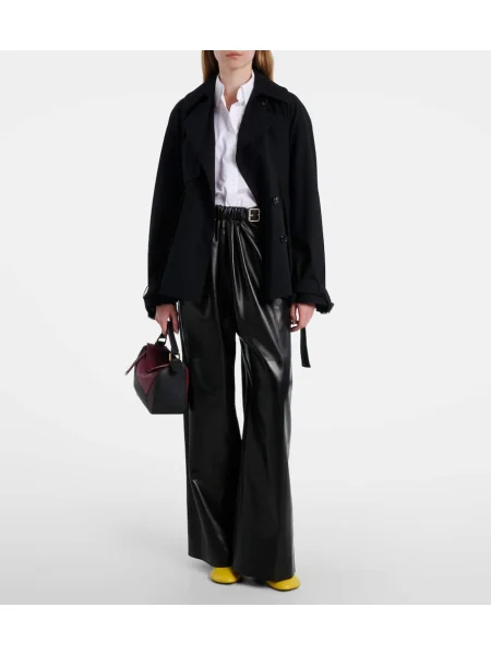 Pantaloni Loewe din piele negru