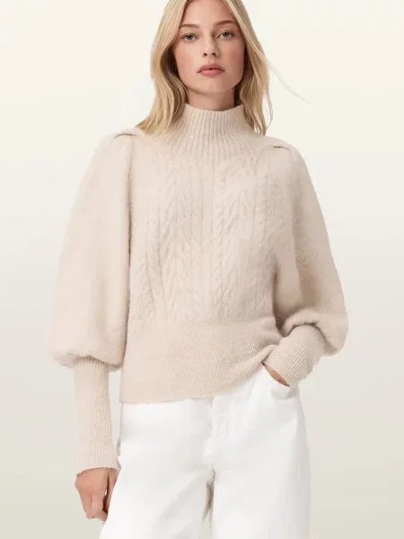 Шерстяной свитер Allsaints белый