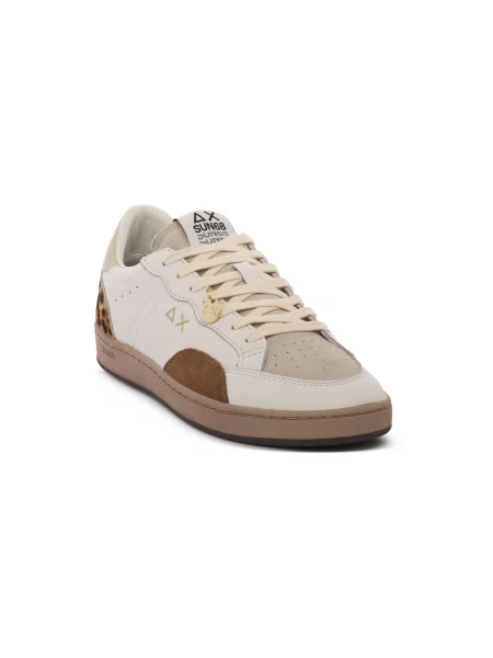 Pantofi Sun68 streetstyle alb