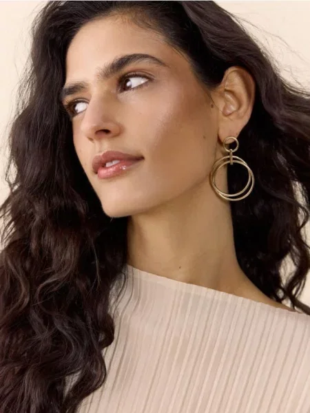 Серьги Reserved золотые