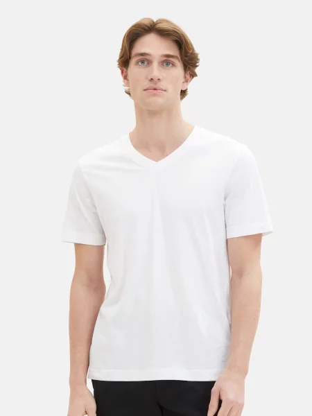 TOM TAILOR Tricou alb