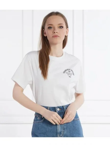 Tommy Jeans Tricou BXY RETRO | Relaxed fit alb