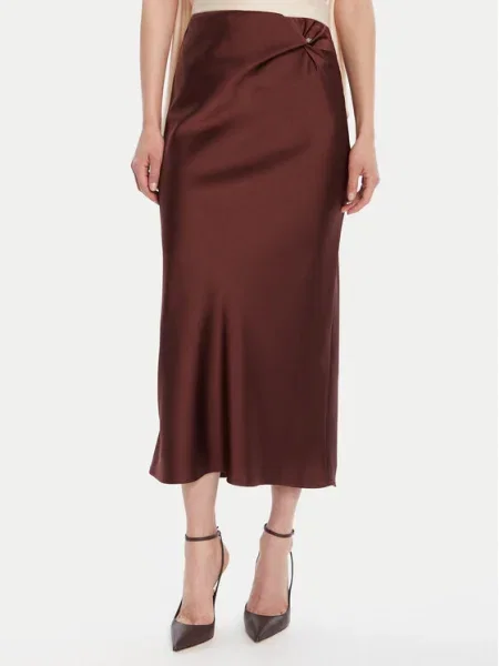 Rinascimento Fustă midi maro