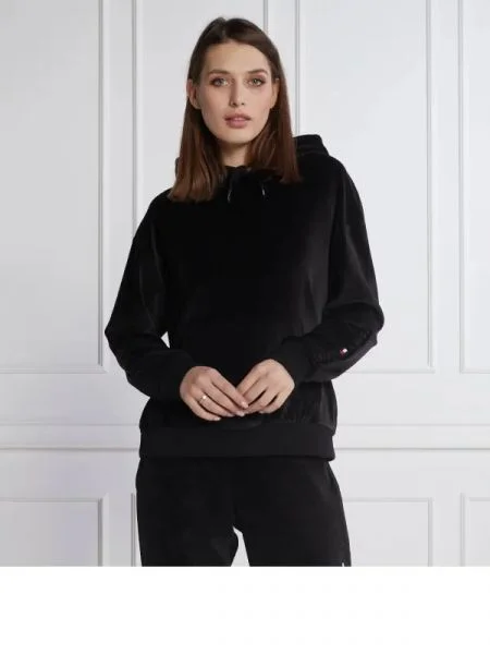 Tommy Hilfiger Hanorac HWK VELOUR negru
