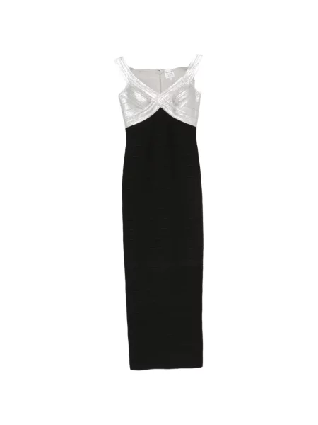 Rochie midi Hervé Léger negru