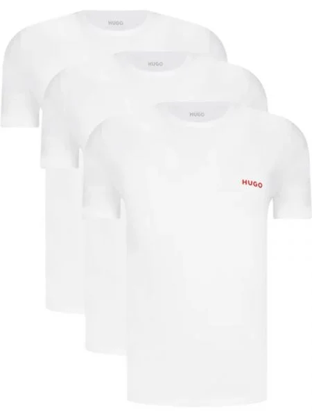 Hugo Bodywear Tricou RN TRIPLET P alb