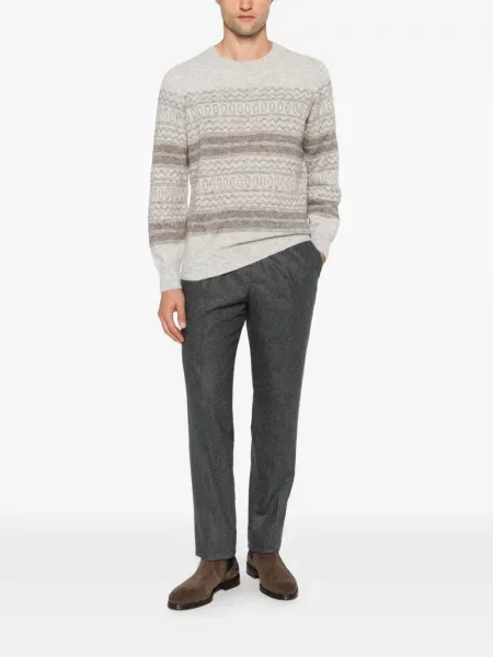 Pantaloni Brunello Cucinelli de lână gri