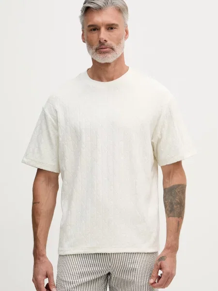 Calvin Klein Jeans tricou pentru bărbați din bej