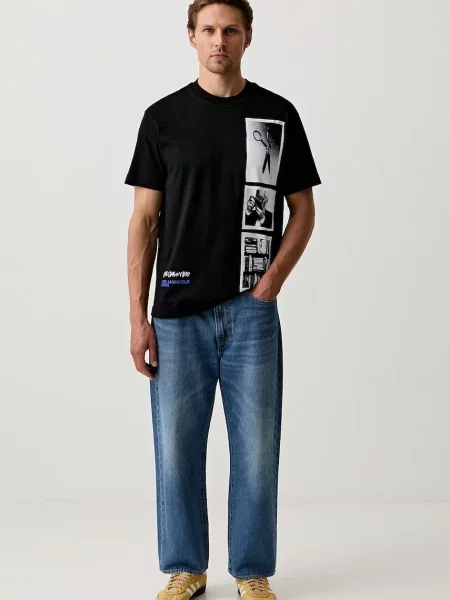Karl Lagerfeld Jeans tričko pánske čierna