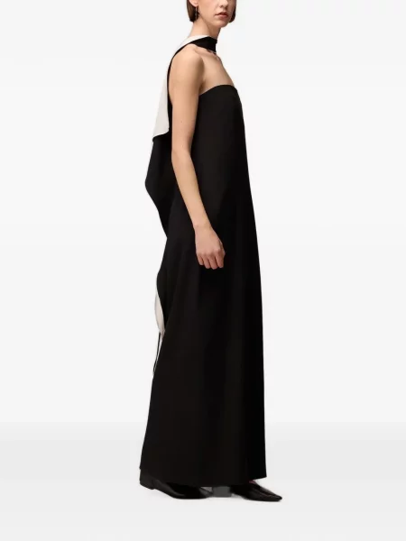 Rochie maxi Retori drapată negru