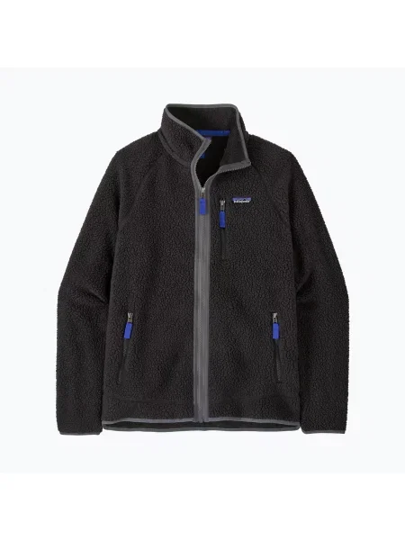 Мъжки суитшърт за трекинг Patagonia Retro Pile black w/forge grey черно