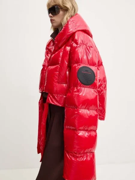 MMC STUDIO geaca de puf PL femei rosu de iarna oversize KAMA