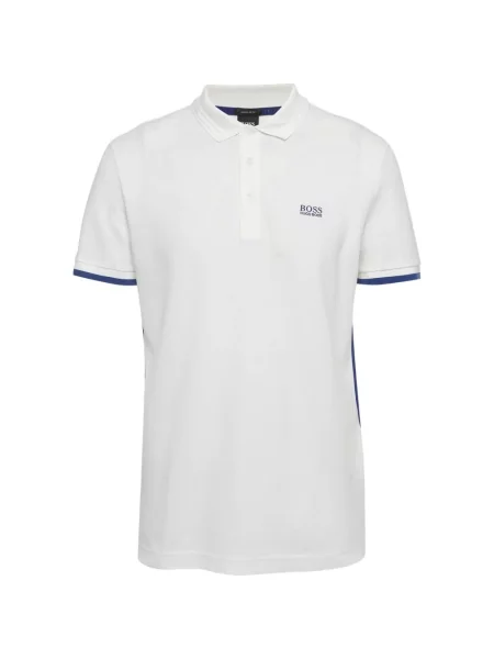 Tricou polo Boss Green Hugo Boss alb