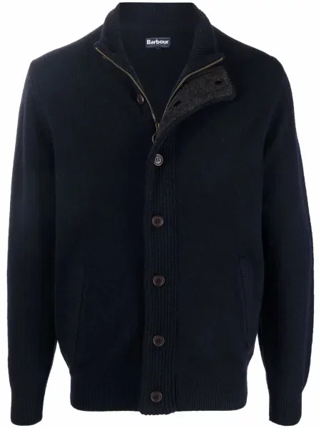Cardigan Barbour de lână albastru