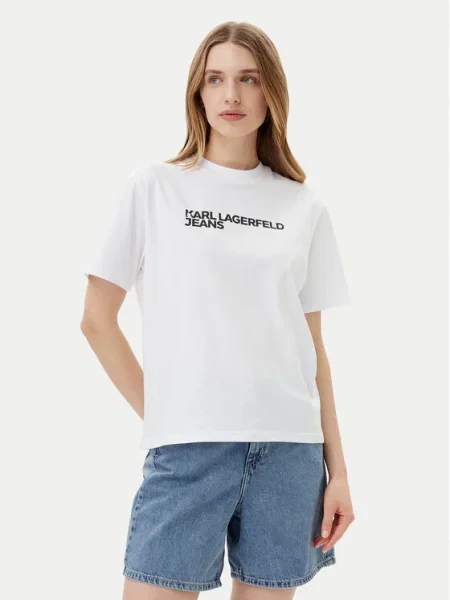 KARL LAGERFELD JEANS Póló fekete fehér
