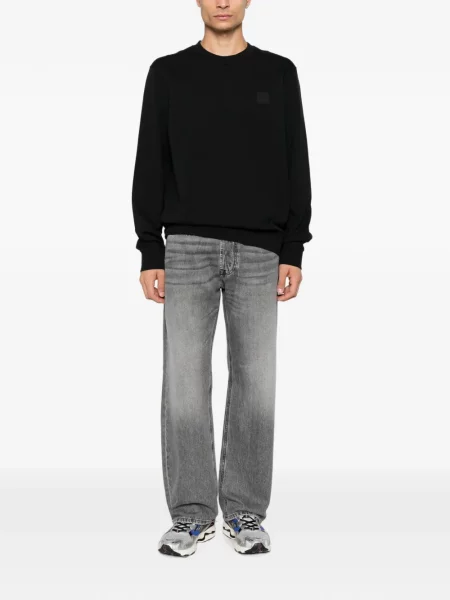 Pulover Calvin Klein cu autograf negru