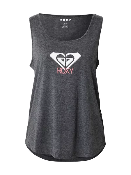 ROXY Sportski top SURFCLASSIC tamo siva / svijetloroza / prljavo bijela