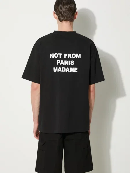 Drôle de Monsieur tricou din Le T-Shirt Slogan barbati cu imprimeu negru