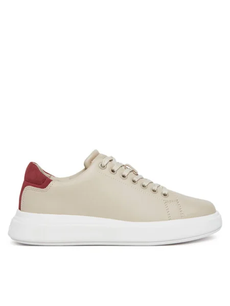 Calvin Klein Sneakers Cupsole Lace Up Suede Bt bej