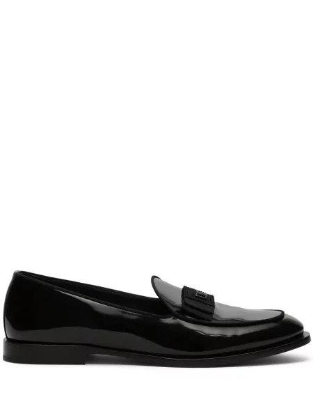 Papuci de casă Dolce & Gabbana din piele negru