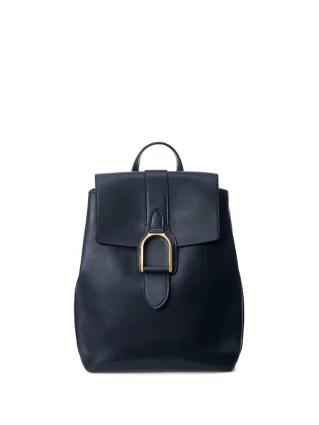 Rucsac Ralph Lauren Collection din piele albastru