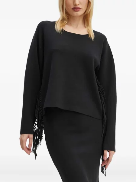 Суитчър Munthe с ресни черно