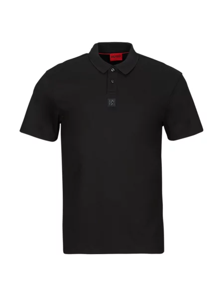 Polo majica Hugo s kratkimi rokavi črna