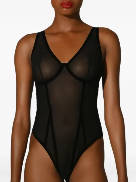 Body Wolford din tul negru