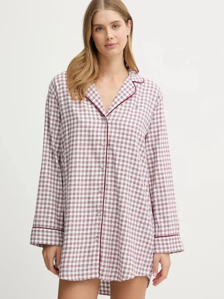 Tommy Hilfiger koszula nocna bordowy