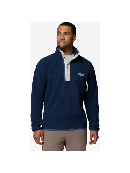 Polar Columbia Helvetia II Half Snap granatowy M niebieska