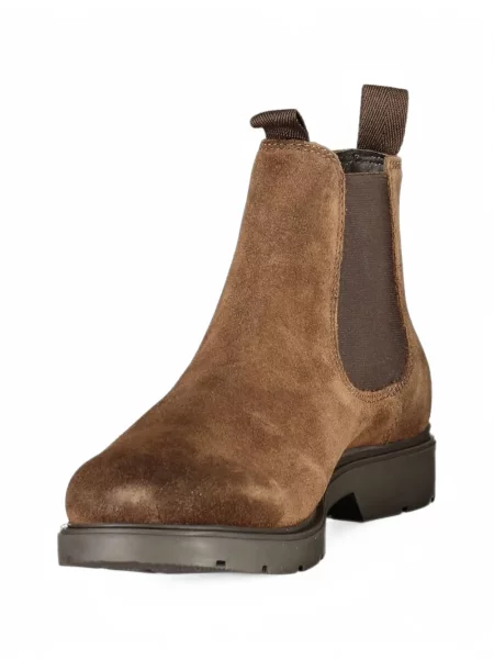 Cizme scurte Lumberjack din piele de căprioară maro
