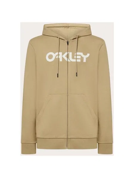 Bluza z kapturem Oakley Teddy Full Zip beżowy jasny S biały