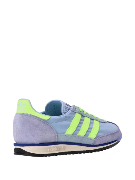 Ριγέ sneakers Adidas Originals σουέντ μπλε