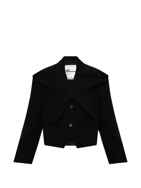 Decupat geacă Noir Kei Ninomiya negru