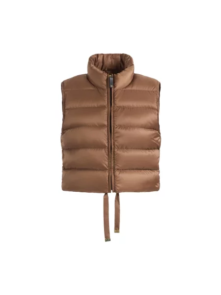 Kamizelka puchowa Max Mara brązowa