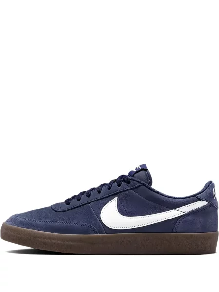 Sneakerși Nike Air Force 1 alergare din piele de căprioară cu bretele gri