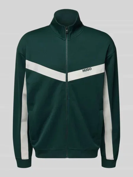 Bluza rozpinana o kroju relaxed fit z dodatkiem bawełny model ‘DARTI’ Hugo