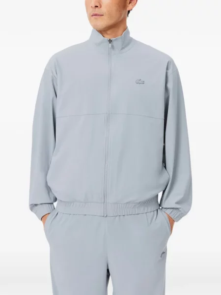 Geacă Lacoste alergare stretch gri