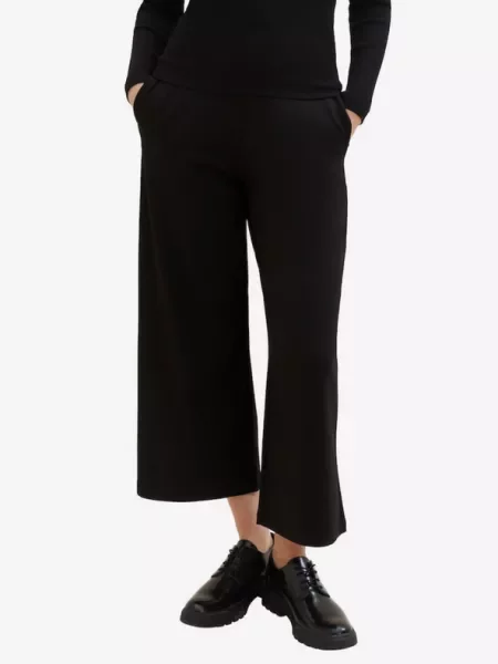 Παντελόνι Tom Tailor Denim μαύρο