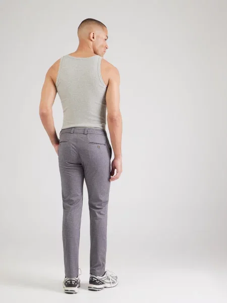 Bugatti Pantaloni gri / gri taupe alb