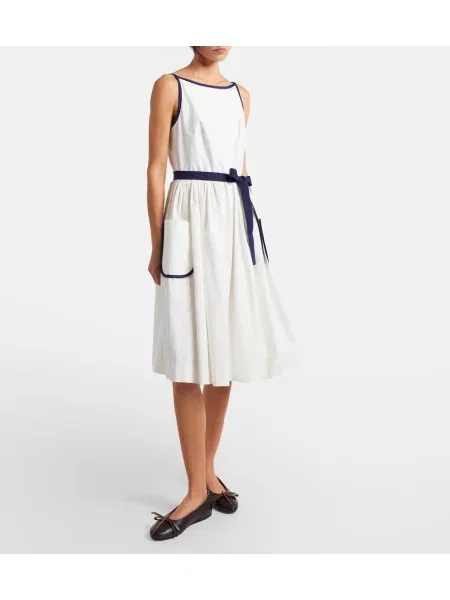 Rochie midi Prada de in alb