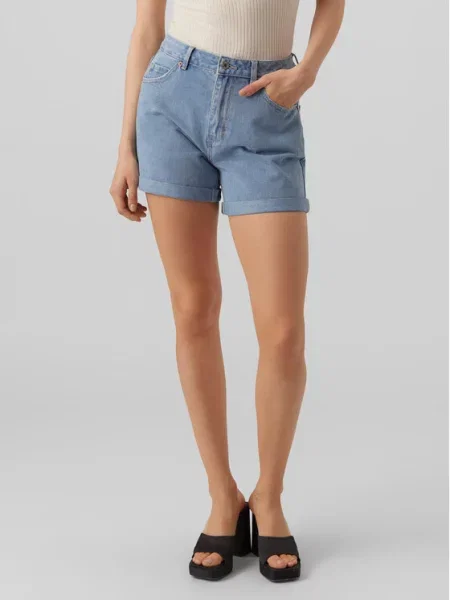 Vero Moda Pantaloni scurți de blugi Zuri albastru