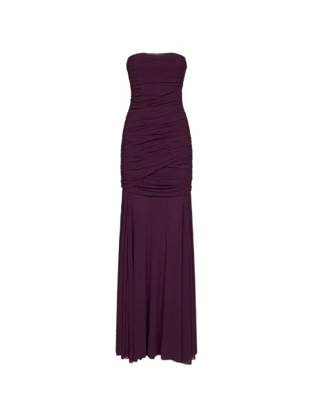 Rochie maxi Amen fără bretele violet