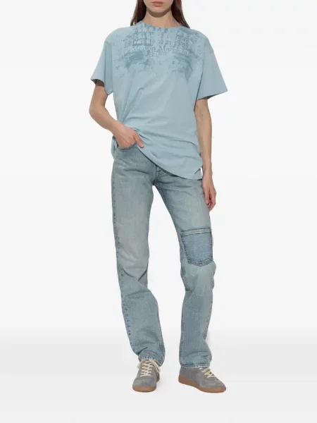 Tricou Maison Margiela cu imagine albastru