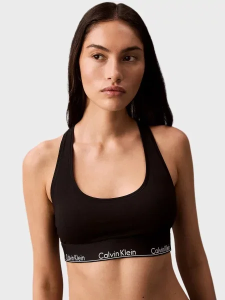 Без подкладки бюстгальтер Calvin Klein черный