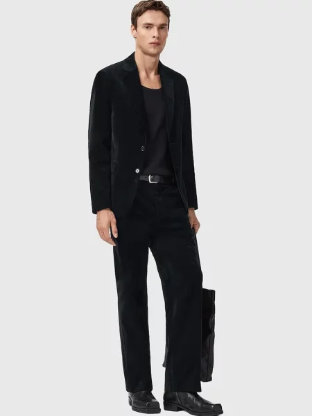 AllSaints pantaloni de SAGA drept negru