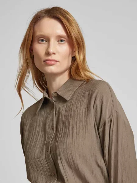 Bluzka koszulowa z listwą guzikową model ‘ELODIE’ Free/quent